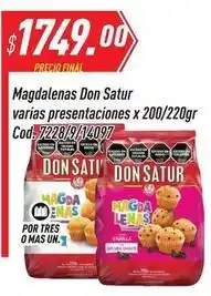Supermercados Comodin Don satur - magdalenas cod. 7228/9/14097 oferta