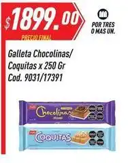 Supermercados Comodin Terrabusi - galleta chocolinas/coquitas x 250 gr cod. 9031/17391 oferta
