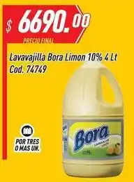 Supermercados Comodin Bora - lavavajilla limon 10% 4 lt cod. 74749 oferta