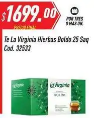 Supermercados Comodin La virginia - hierbas boldo 25 saq cod. 32533 oferta