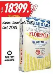 Supermercados Comodin Florencia - harina terminada 25kg cod. 25284 oferta