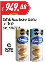Supermercados Comodin Mana - galleta leche/vainilla x 136 gr cod. 636/7539 oferta
