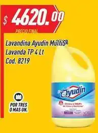 Supermercados Comodin Ayudin - lavandina tp 4 lt cod. 8219 oferta