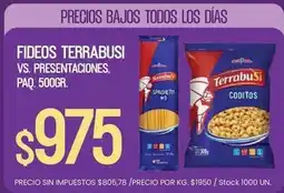 Supermercados Vea Terrabusi - fideos oferta