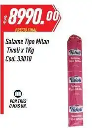 Supermercados Comodin Tivoli - salame tipo milan cod. 33010 oferta