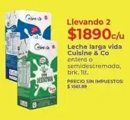 Supermercados Vea Vida - leche larga entera o semidescremada oferta