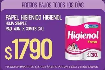 Higienol - papel higiénico