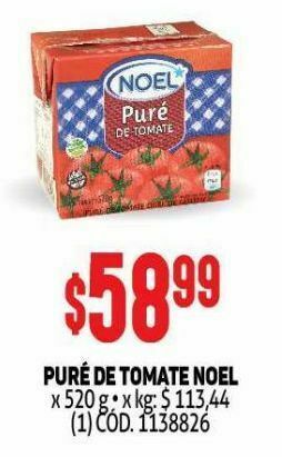 Makro Puré de tomate noel 520g oferta