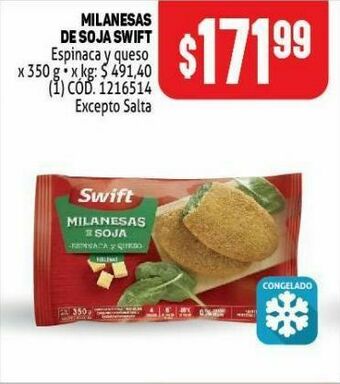 Makro Milanesas de soja swift 350g oferta