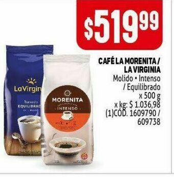 Makro Cafe la morenita / la virginia 500g oferta