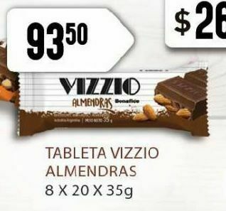 Makro Tableta vizzio almendras oferta