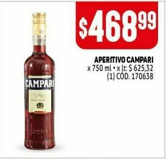 Makro Aperitivo campari x 750ml oferta
