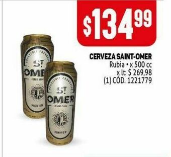 Makro Cerveza saint omer 500cc oferta