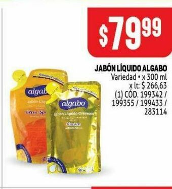 Makro Jabón líquido algabo 300ml oferta