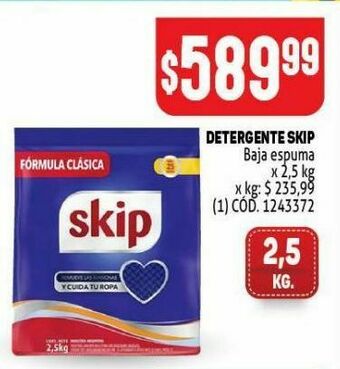 Makro Detergente skip 2.5kg oferta