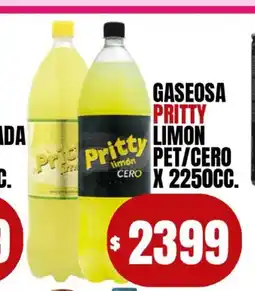 Supermercados Mariano Max Pritty gaseosa limon oferta