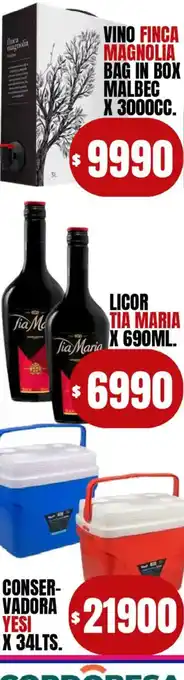 Tia maria licor