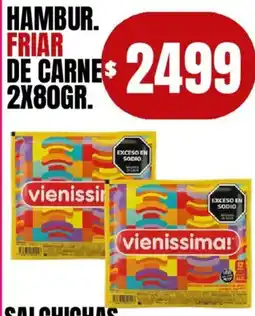Supermercados Mariano Max Friar hambur de carne oferta