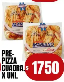 Supermercados Mariano Max Pre pizza cuadra oferta