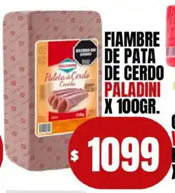 Supermercados Mariano Max Paladini fiambre de pata de cerdo oferta