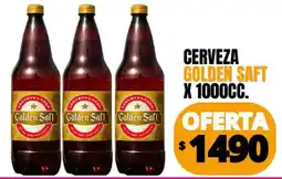 Supermercados Mariano Max Golden Saft cerveza lager oferta