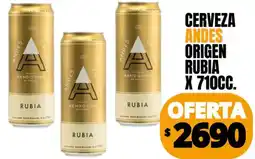 Supermercados Mariano Max Andes cerveza origen rubia oferta