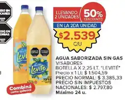 Carrefour Market Levité agua saborizada sin gas oferta
