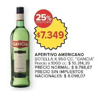 Gancia aperitivo americano
