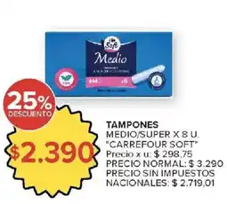 Carrefour Market Carrefour soft tampones oferta