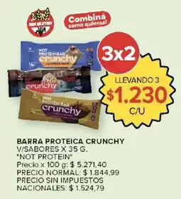 Carrefour Market Not protein bar crunchy oferta