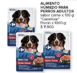Carrefour Market Carrefour alimento húmedo para perros adultos sabor carne oferta