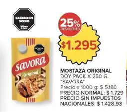 Carrefour Market Savora mostaza original oferta