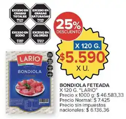 Carrefour Market Lario bondiola feteada oferta