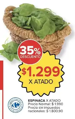 Carrefour Market Espinaca oferta