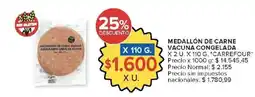 Carrefour Market Carrefour medallón de carne vacuna congelada oferta