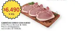 Carrefour Market Carré de cerdo con hueso oferta