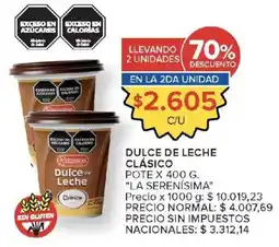Carrefour Market La serenisima dulce de leche clasico oferta