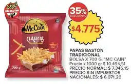 Carrefour Market McCain papas bastón tradicional oferta