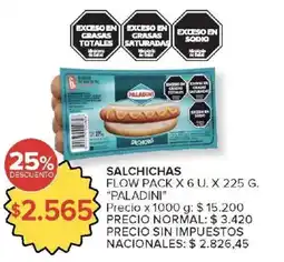 Carrefour Market Paladini salchichas oferta