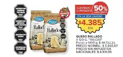 Carrefour Market Tregar queso rallado oferta