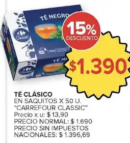 Carrefour Market Carrefour classic té clásico oferta