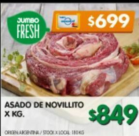 Jumbo Asado de novillito oferta