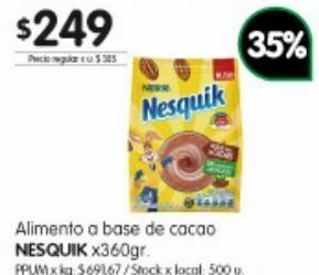Jumbo Cacao en polvo nesquik oferta