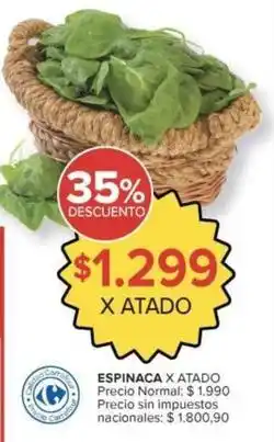 Carrefour Market Carrefour - espinaca oferta