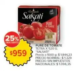 Carrefour Market Salsati - pure de tomate tetra oferta