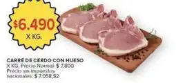 Carrefour Market Carré de cerdo con hueso oferta