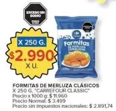 Carrefour Market Formitas de merluza clásicos oferta