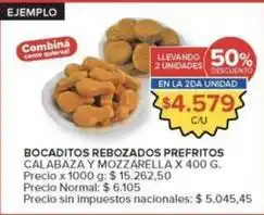 Carrefour Market Bocaditos rebozados prefritos calabaza y mozzarella oferta