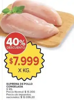 Carrefour Market Suprema de pollo congelada oferta