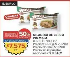 Carrefour Market Premium - milanesa de cerdo premium oferta